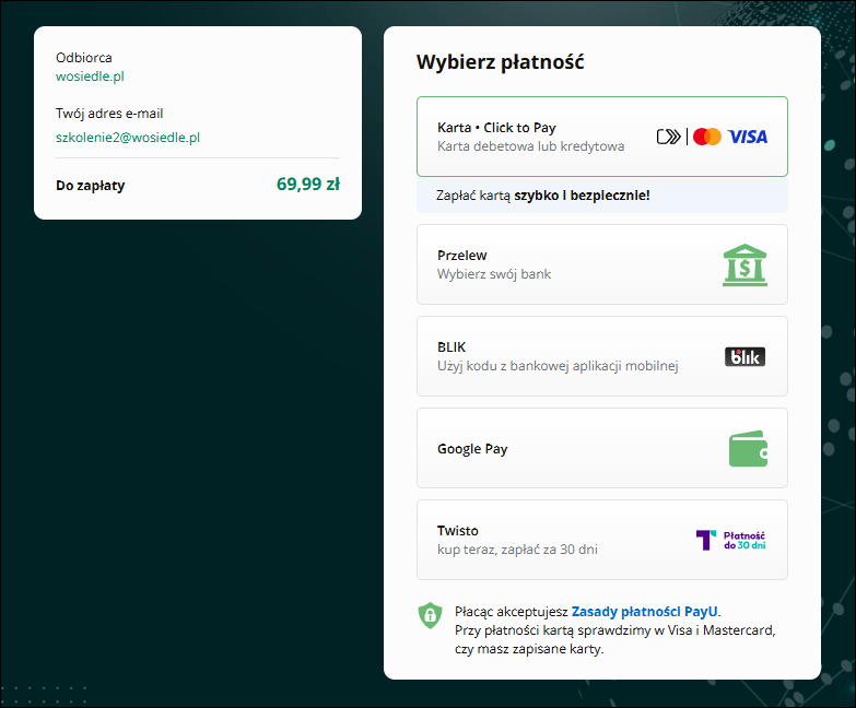 kup opłata natychmiastowa